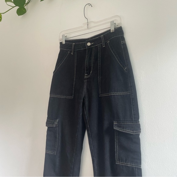 Workwear Style High Waisted Pants - Picture 2 of 10